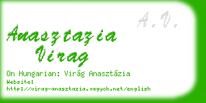 anasztazia virag business card