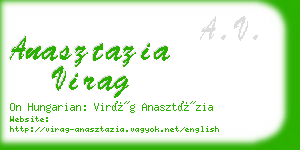 anasztazia virag business card